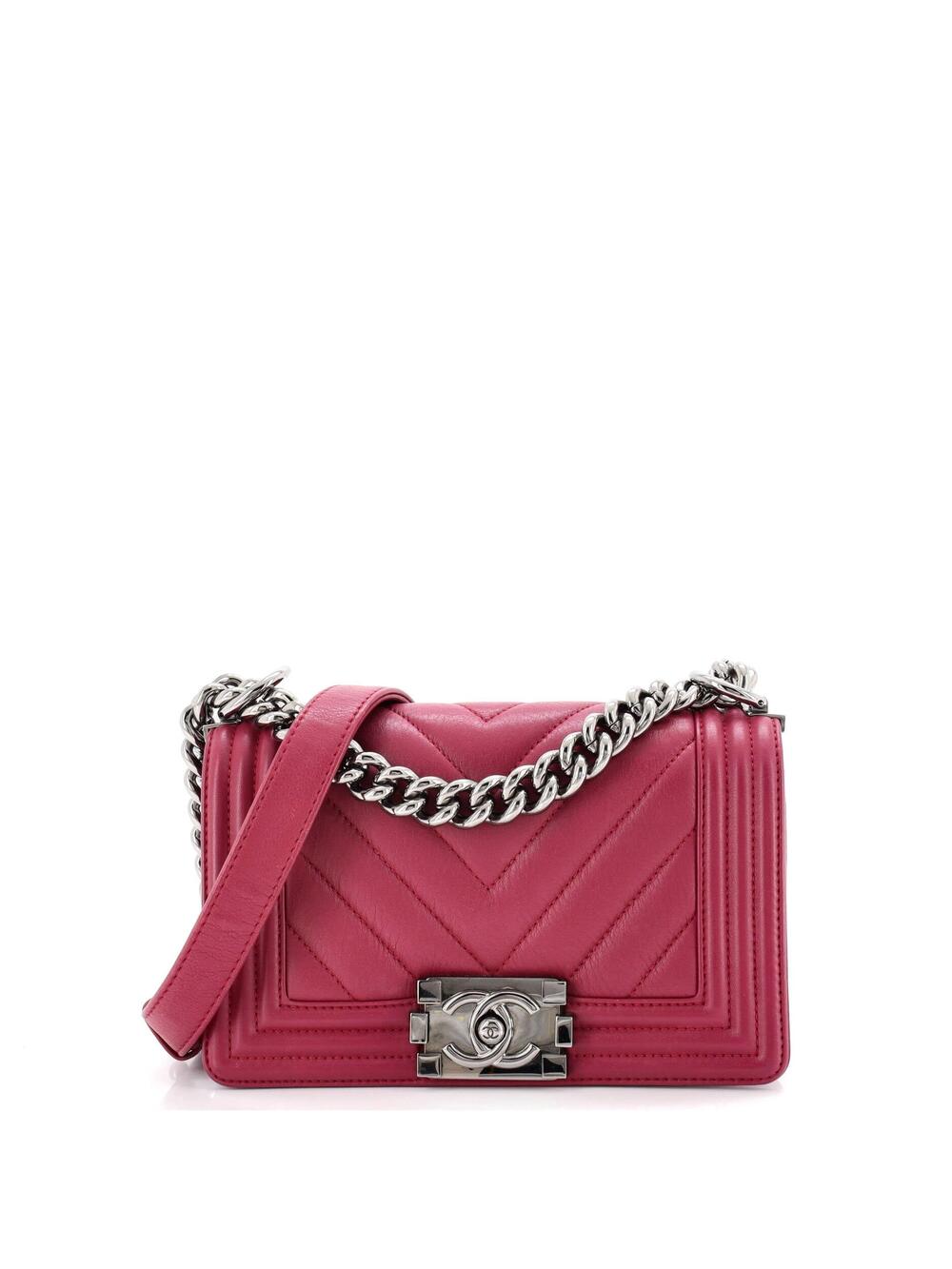 Chanel Boy Flap Bag Chevron Calfskin #317591C29B